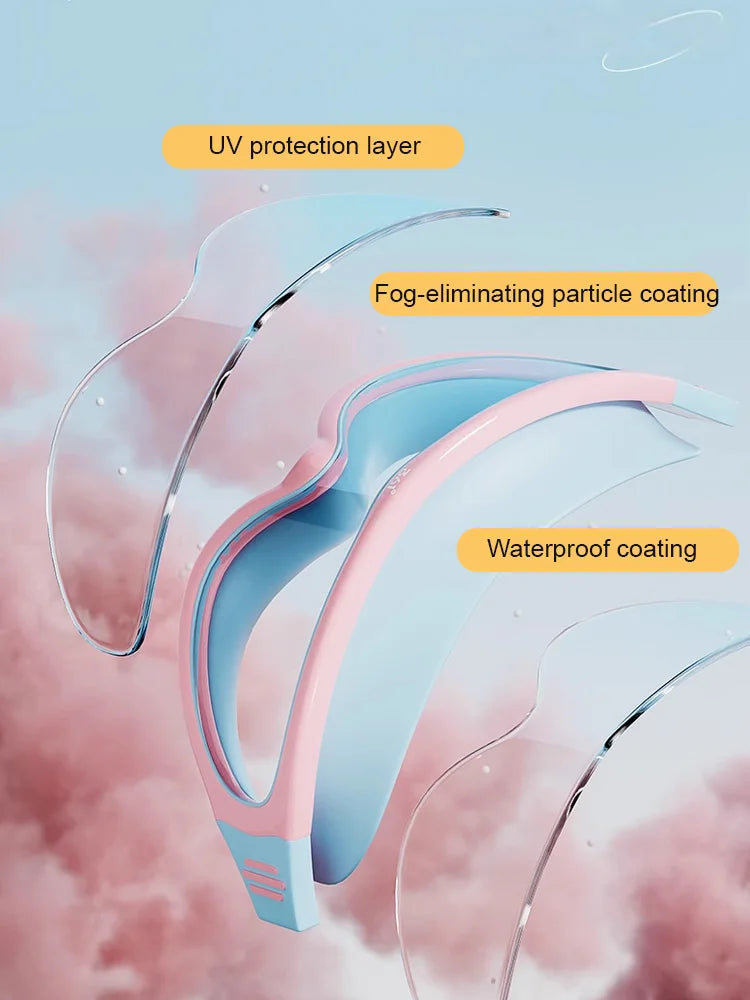 HD-Schwimmbrille für Kinder mit großem Rahmen, wasserdicht und beschlagfrei