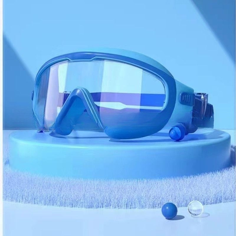 HD-Schwimmbrille für Kinder mit großem Rahmen, wasserdicht und beschlagfrei