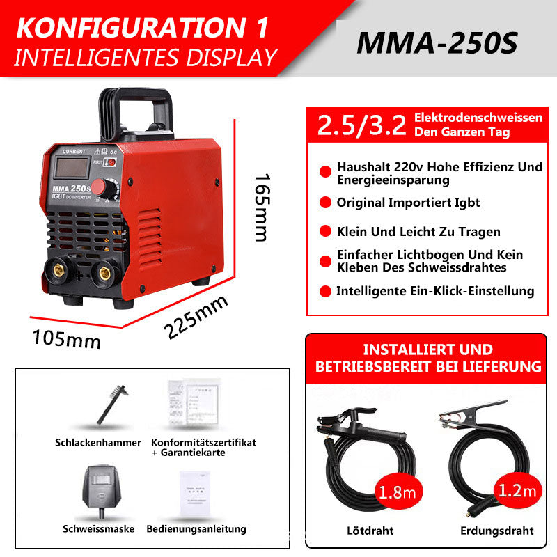 🚀Letzter Tag Sonderangebot🔥Vollautomatische Cual Voltage Dual-purpose Industrial Grade Solid Copper Welding Machine