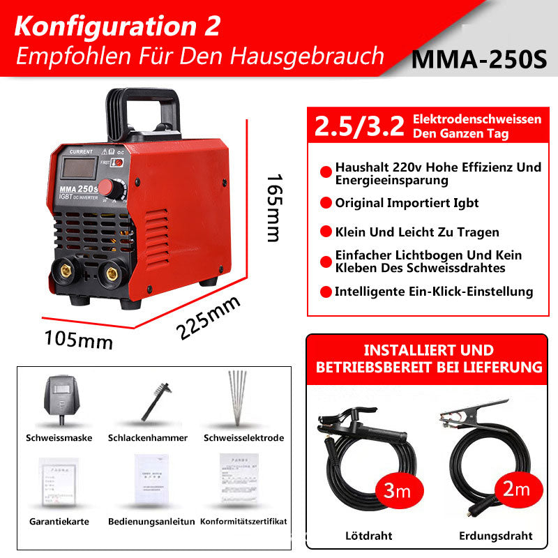 🚀Letzter Tag Sonderangebot🔥Vollautomatische Cual Voltage Dual-purpose Industrial Grade Solid Copper Welding Machine