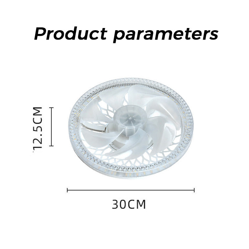 2-in-1 stummes, einstellbares Ventilatorlicht mit Fernbedienung