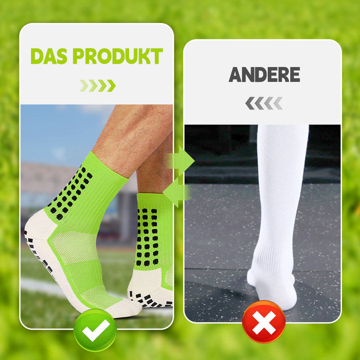 Rutschfeste, atmungsaktive Fußball-Socken + Schienbeinschoner-Set