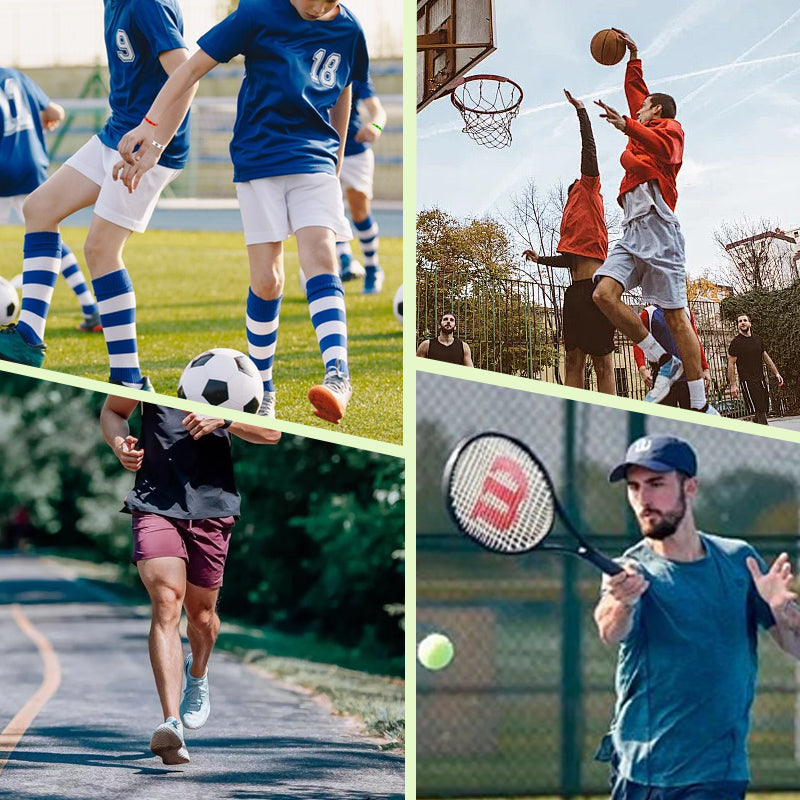 Rutschfeste, atmungsaktive Fußball-Socken + Schienbeinschoner-Set