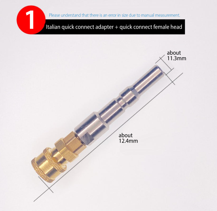 Nilfisk/Kärcher/YILI Schnellanschluss-Adapter（Wählen Sie den entsprechenden Adapter entsprechend der Abbildung）