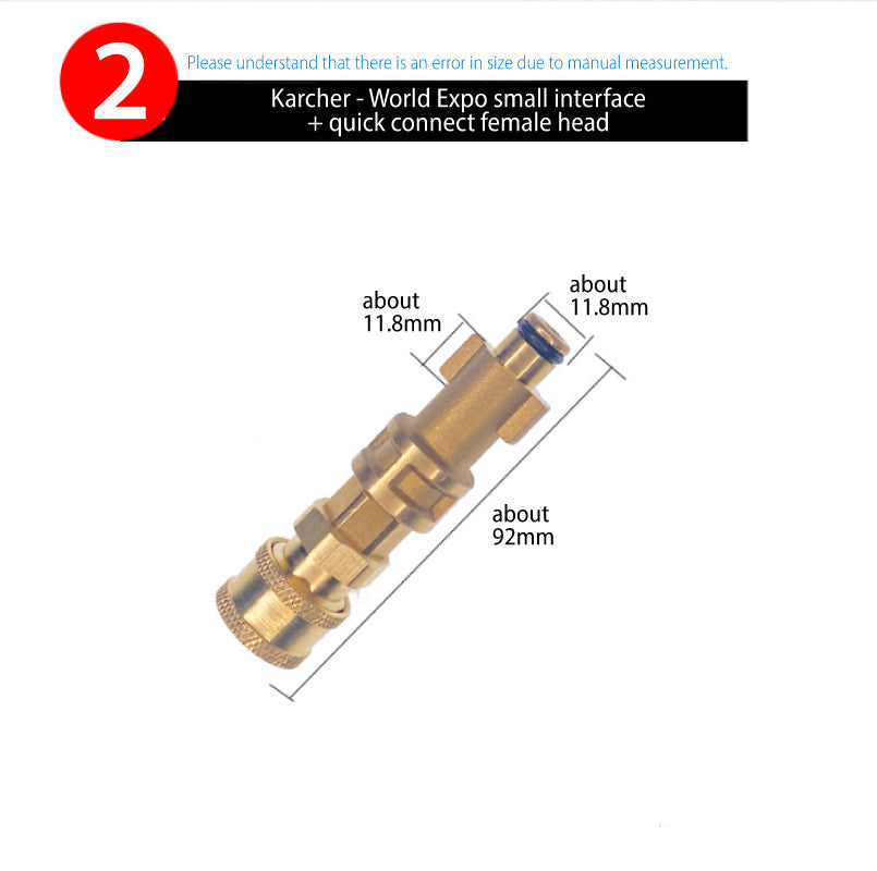 Nilfisk/Kärcher/YILI Schnellanschluss-Adapter（Wählen Sie den entsprechenden Adapter entsprechend der Abbildung）