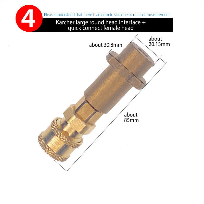 Nilfisk/Kärcher/YILI Schnellanschluss-Adapter（Wählen Sie den entsprechenden Adapter entsprechend der Abbildung）