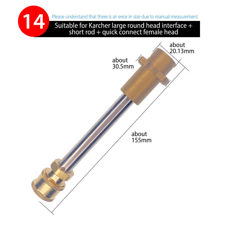 Nilfisk/Kärcher/YILI Schnellanschluss-Adapter（Wählen Sie den entsprechenden Adapter entsprechend der Abbildung）