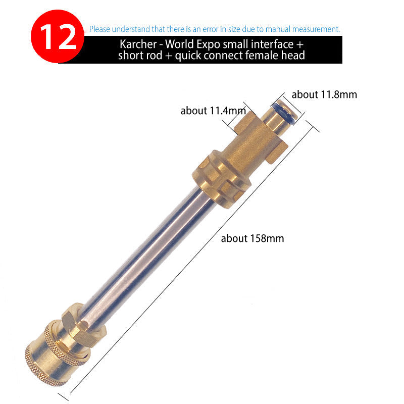 Nilfisk/Kärcher/YILI Schnellanschluss-Adapter（Wählen Sie den entsprechenden Adapter entsprechend der Abbildung）