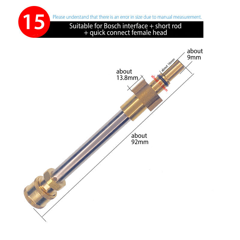 Nilfisk/Kärcher/YILI Schnellanschluss-Adapter（Wählen Sie den entsprechenden Adapter entsprechend der Abbildung）