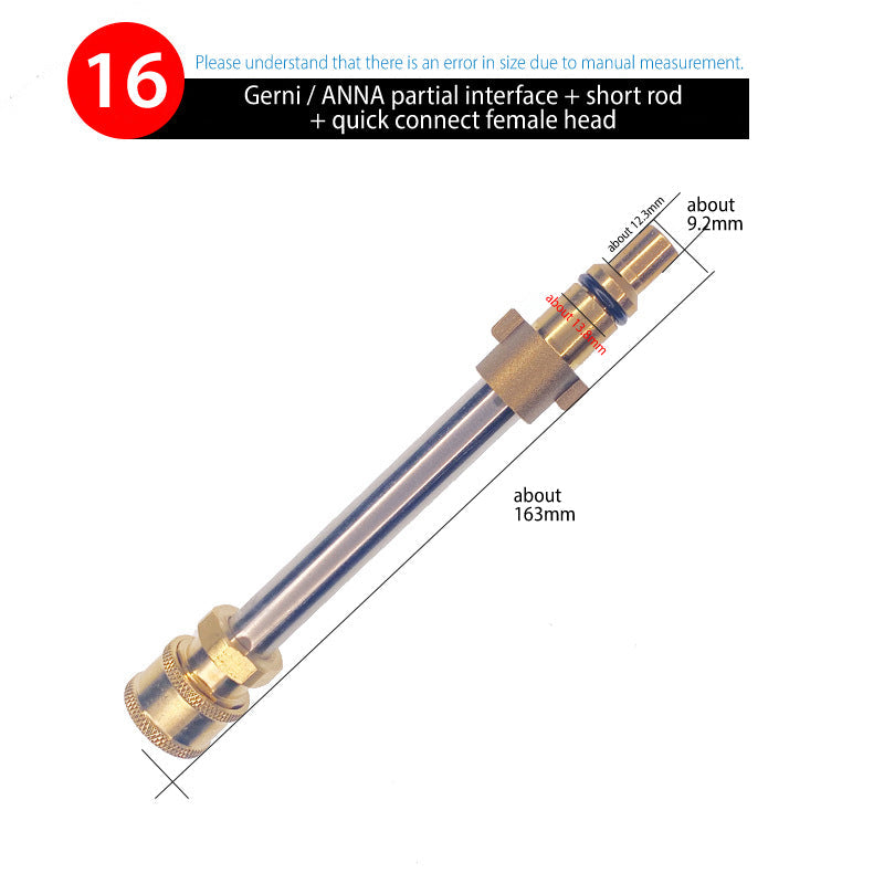 Nilfisk/Kärcher/YILI Schnellanschluss-Adapter（Wählen Sie den entsprechenden Adapter entsprechend der Abbildung）