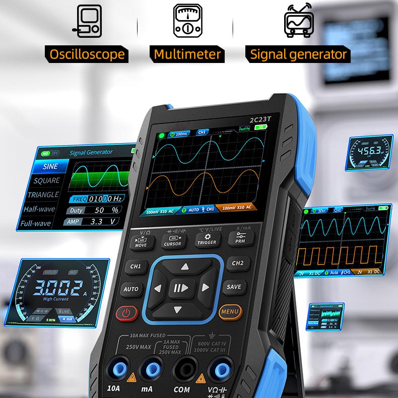 🔥Zeitlich begrenzter Rabatt von 50 %🔥2C23T Digital Oscilloscope Multimeter DDS Generator 3 in 1