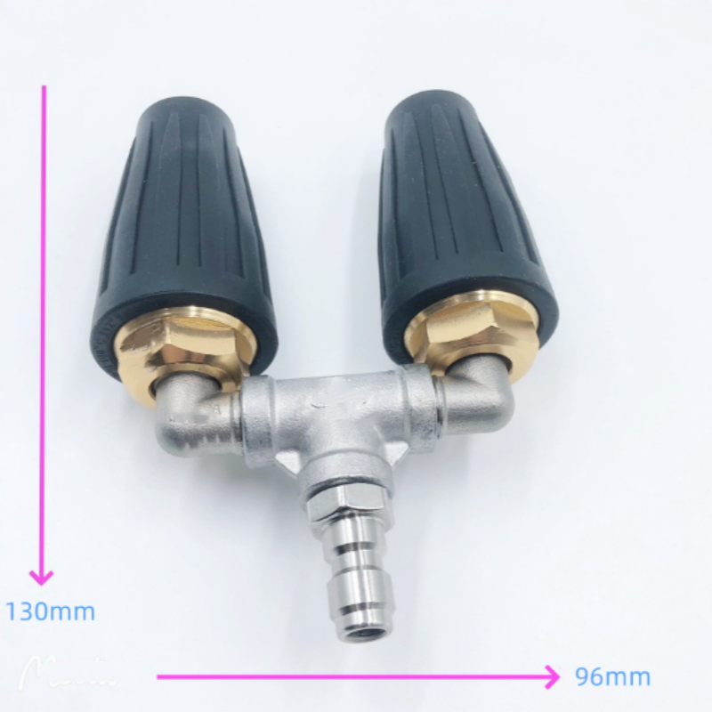 Dual -Turbo -Düse aus rostfreiem Stahl für Druckwaschmaschinen