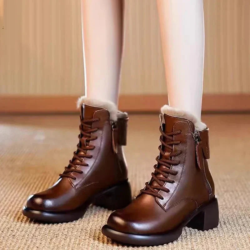 🌸Herbstschlussverkauf🌸Zeitlich begrenzt 51%RABATT💕Ideales Geschenk - Stiefel im britischen Vintage-Stil