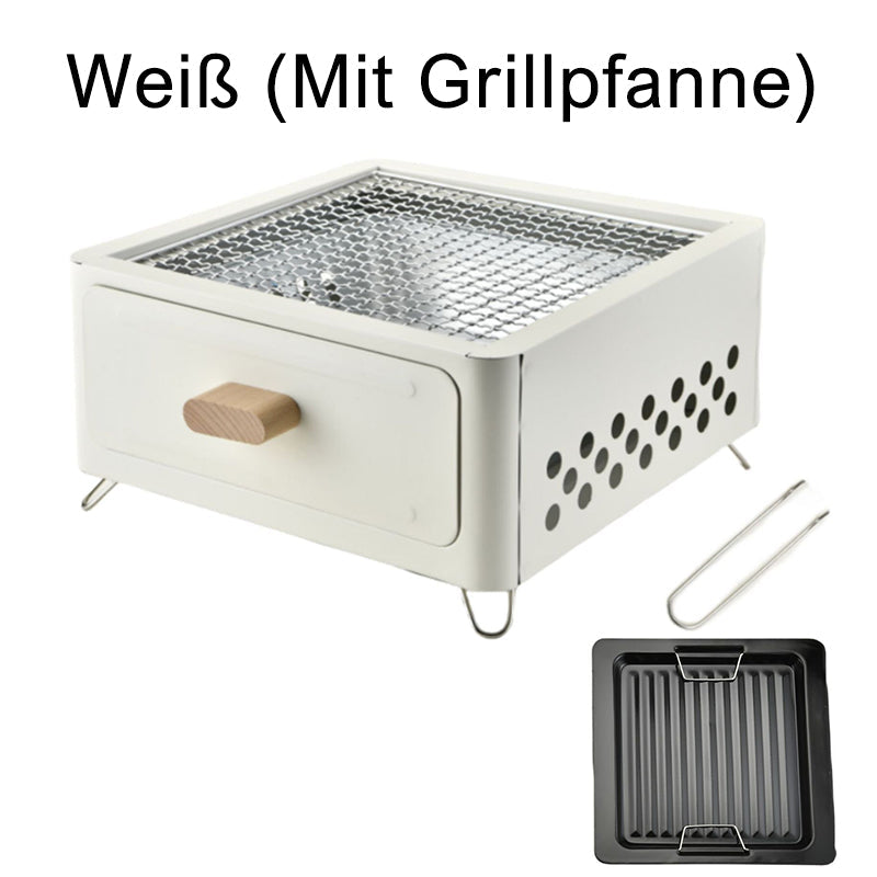 Multifunktionaler Camping-Holzkohlegrill für den Außenbereich