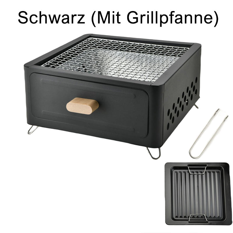 Multifunktionaler Camping-Holzkohlegrill für den Außenbereich