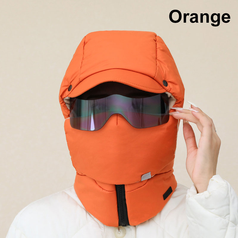 Winddichte Vollgesichts-Outdoor-Reitmaske mit Brille